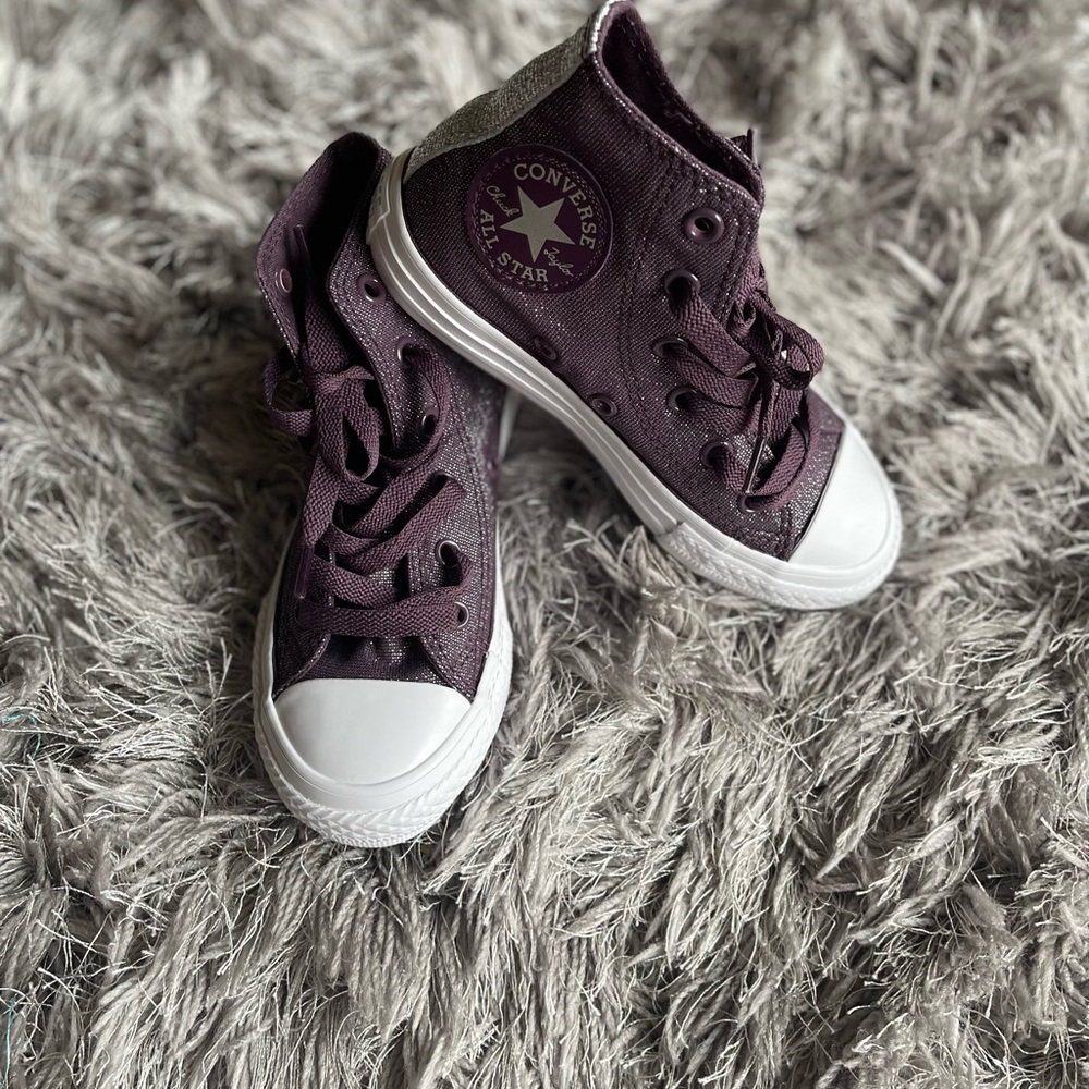 Converse Chuck Taylor Purple High Top Toddler Shoes Size 11 Brand New In Box